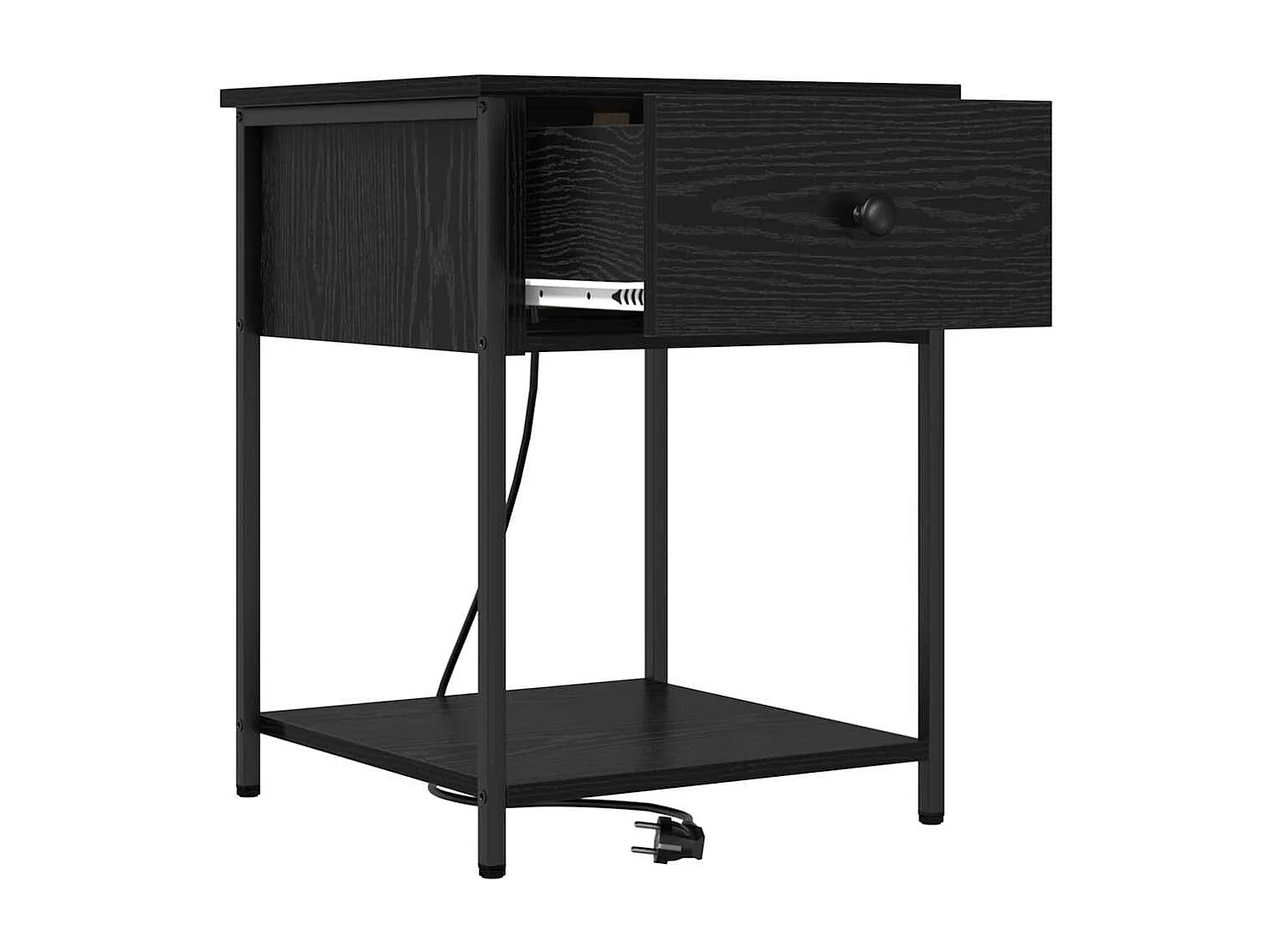 Cabinet de chevet Chêne noir 42 x 41 x 56 cm Bois d'ingénierie