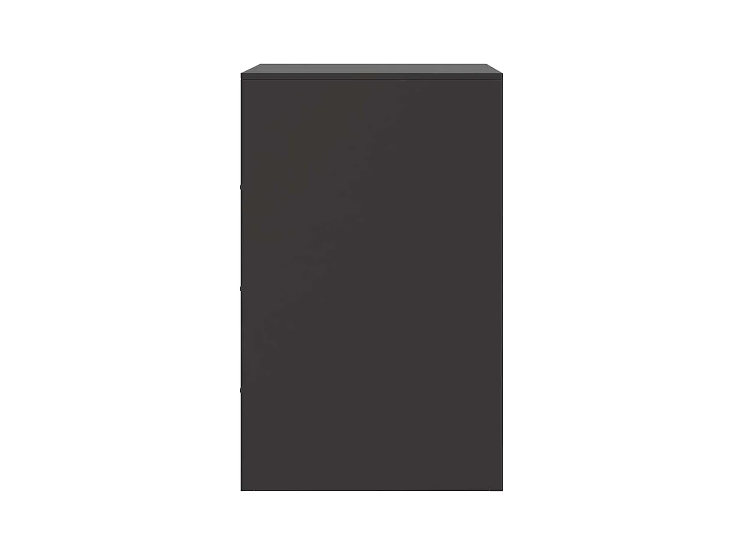 Tables de chevet 2 pcs noir 34,5x39x62 cm acier