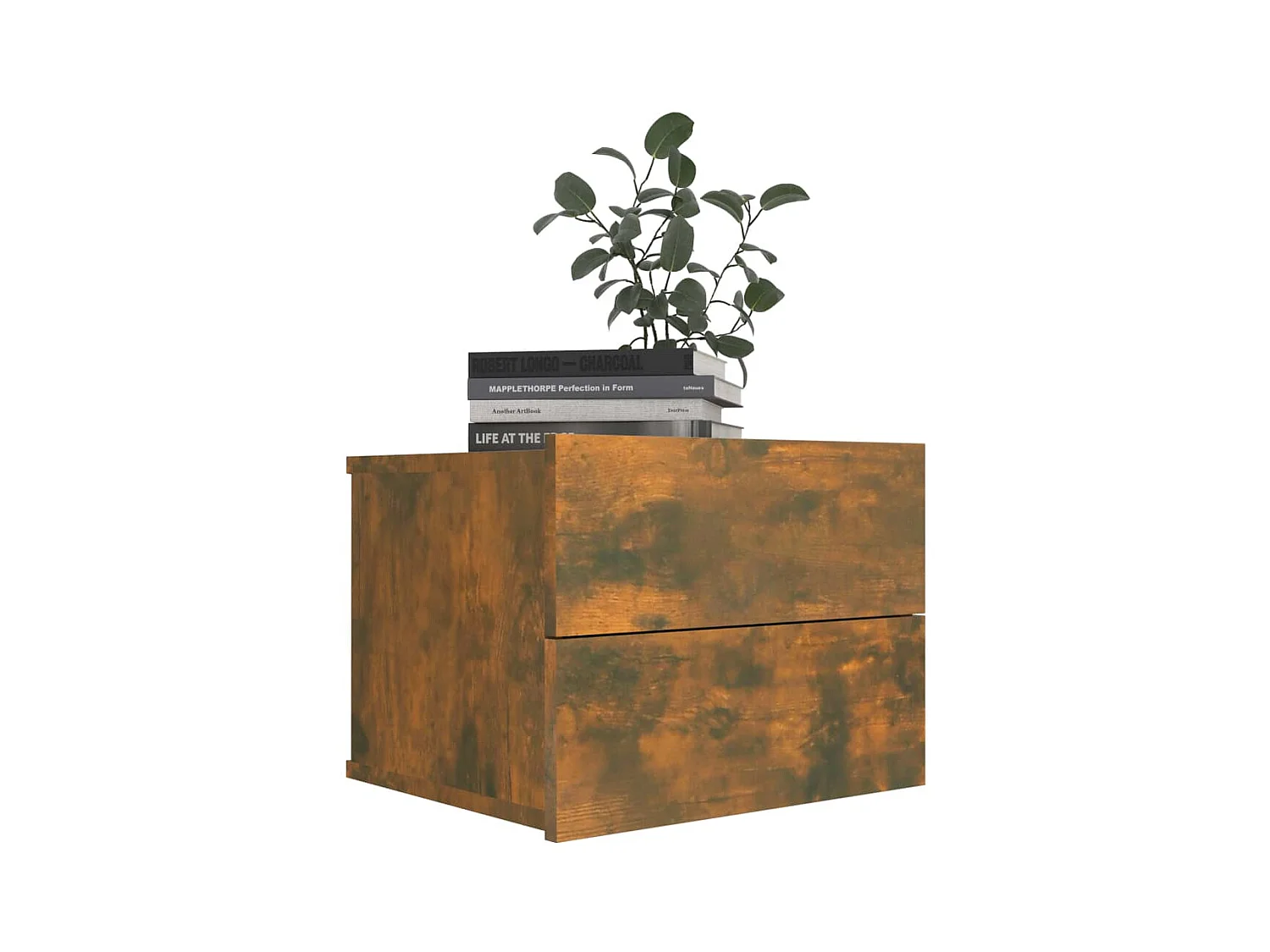 Tables de chevet 2 pcs Chêne fumé 40x30x30 cm Bois d'ingénierie