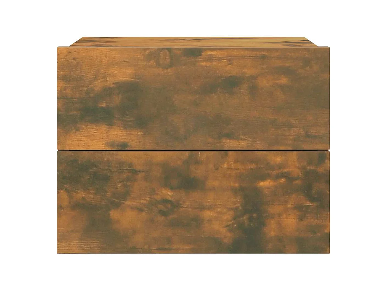 Tables de chevet 2 pcs Chêne fumé 40x30x30 cm Bois d'ingénierie