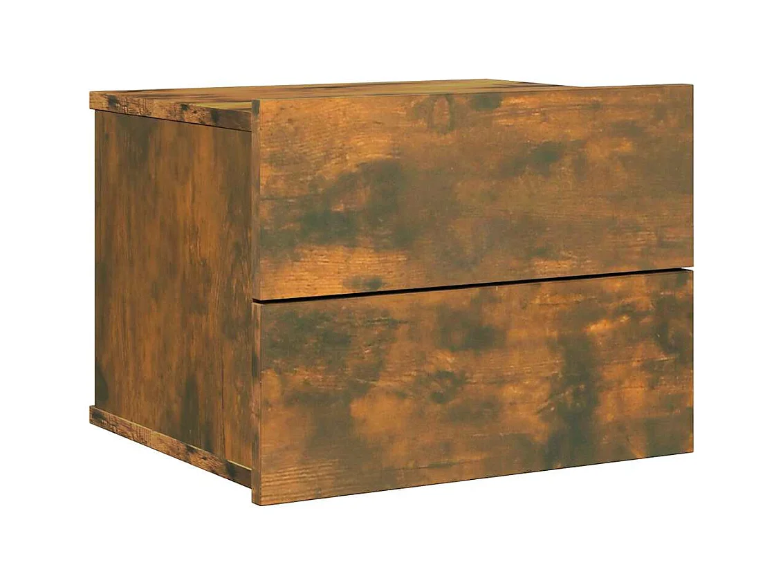 Tables de chevet 2 pcs Chêne fumé 40x30x30 cm Bois d'ingénierie