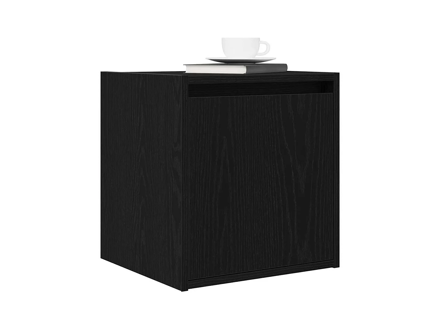 Tables de chevet murales 2 pcs noir 38x34x40 cm