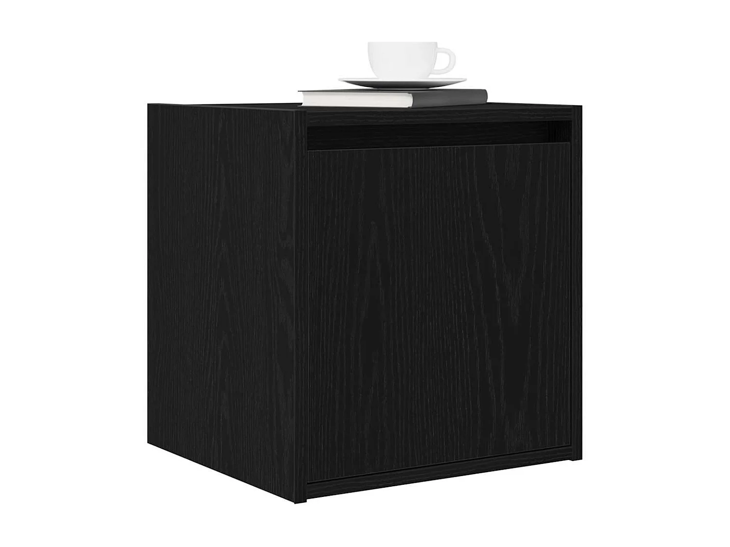 Tables de chevet murales 2 pcs noir 38x34x40 cm