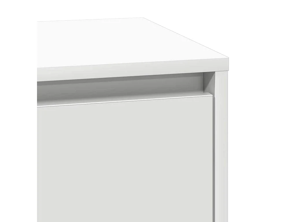 Comodino con illuminazione LED bianca 39x34,5x65 cm in legno ingegnerizzato