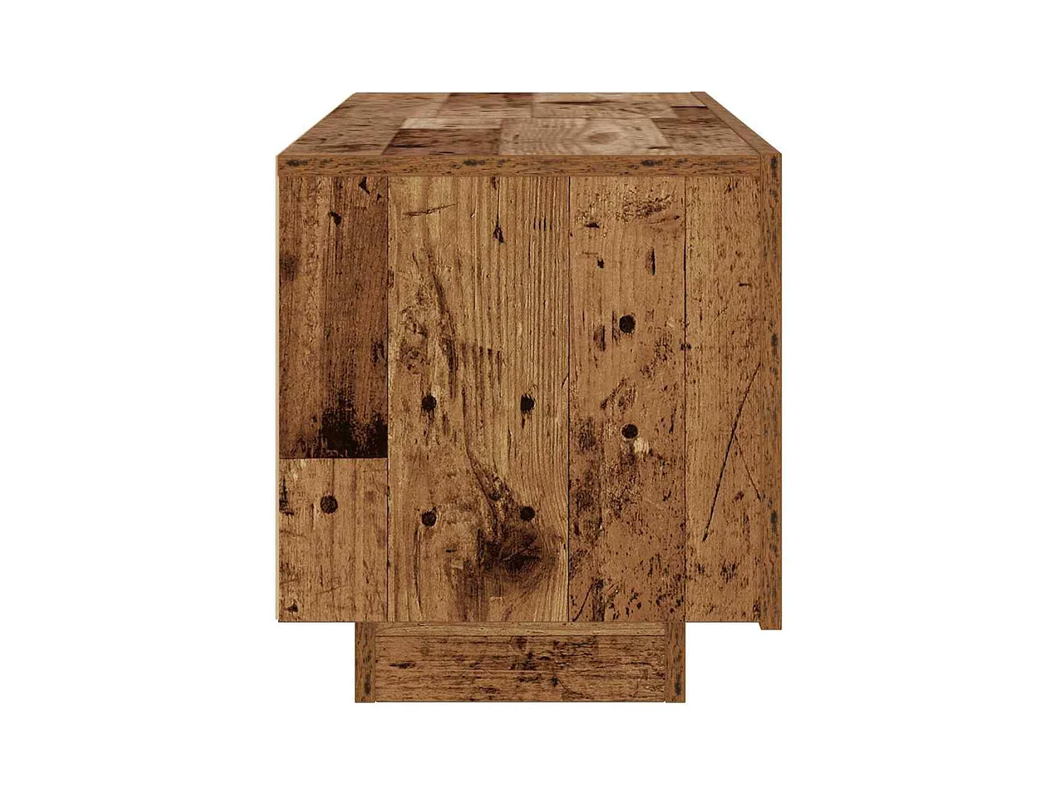 Table de chevet vieux bois 100x35x40 cm bois d'ingénierie