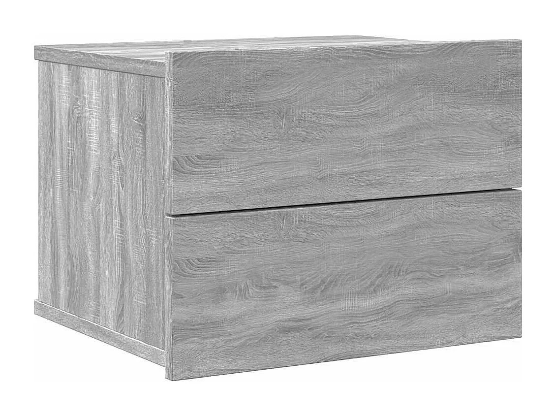 Comodini 2 pezzi Sonoma grigio 40x30x30cm Legno ingegnerizzato