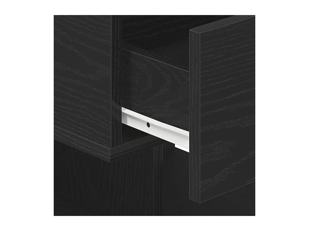 Table de chevet Chêne noir 40x35x65 cm Bois d'ingénierie