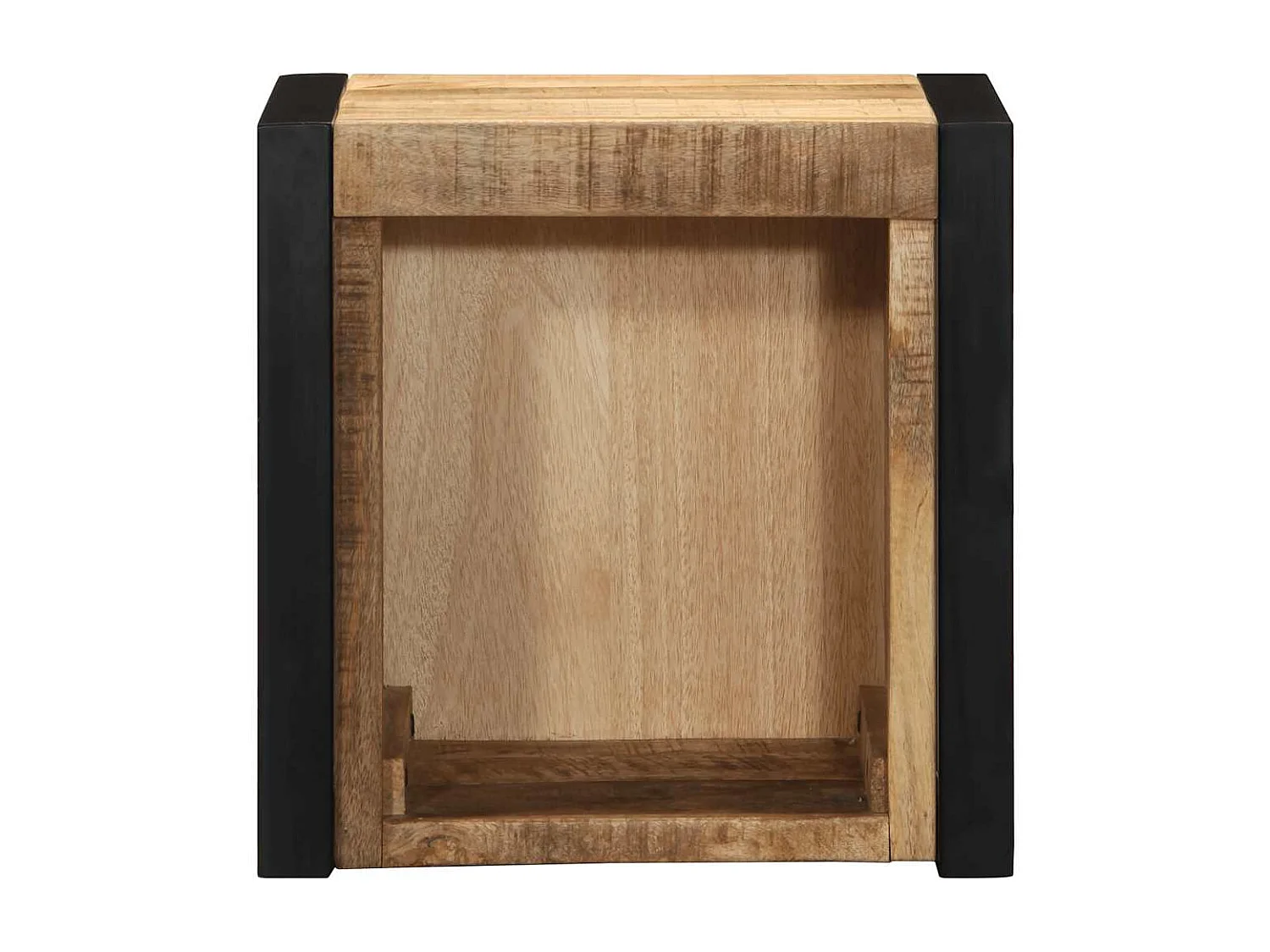 Tables de chevet 2 pcs 40x35x40 cm bois de manguier massif brut