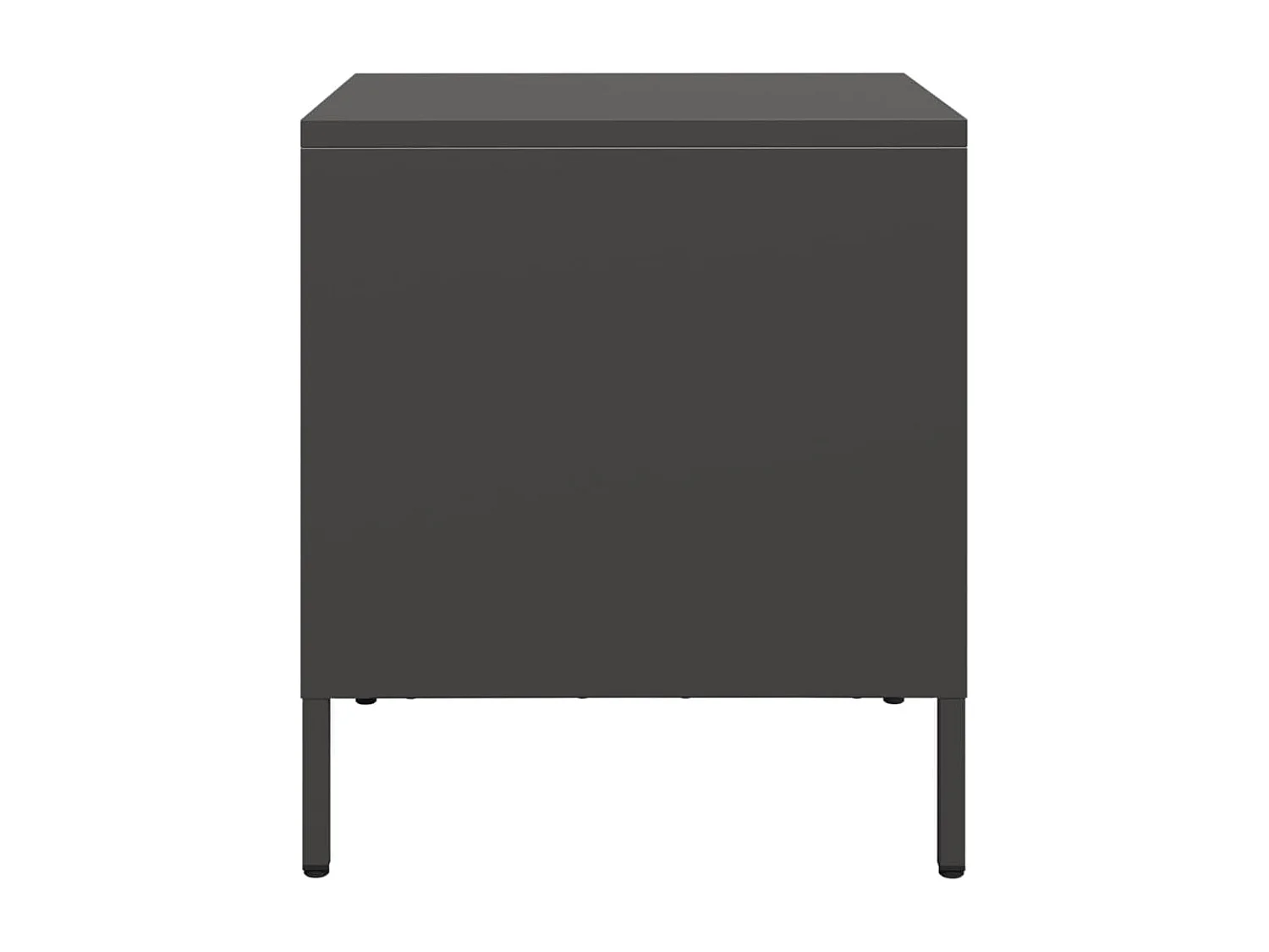 Tables de chevet 2 pcs noir 35x39x43,5 cm acier