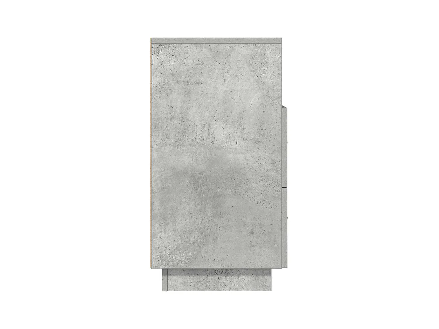 Tables de chevet 2 pcs avec 2 tiroirs gris béton 36x36x68 cm