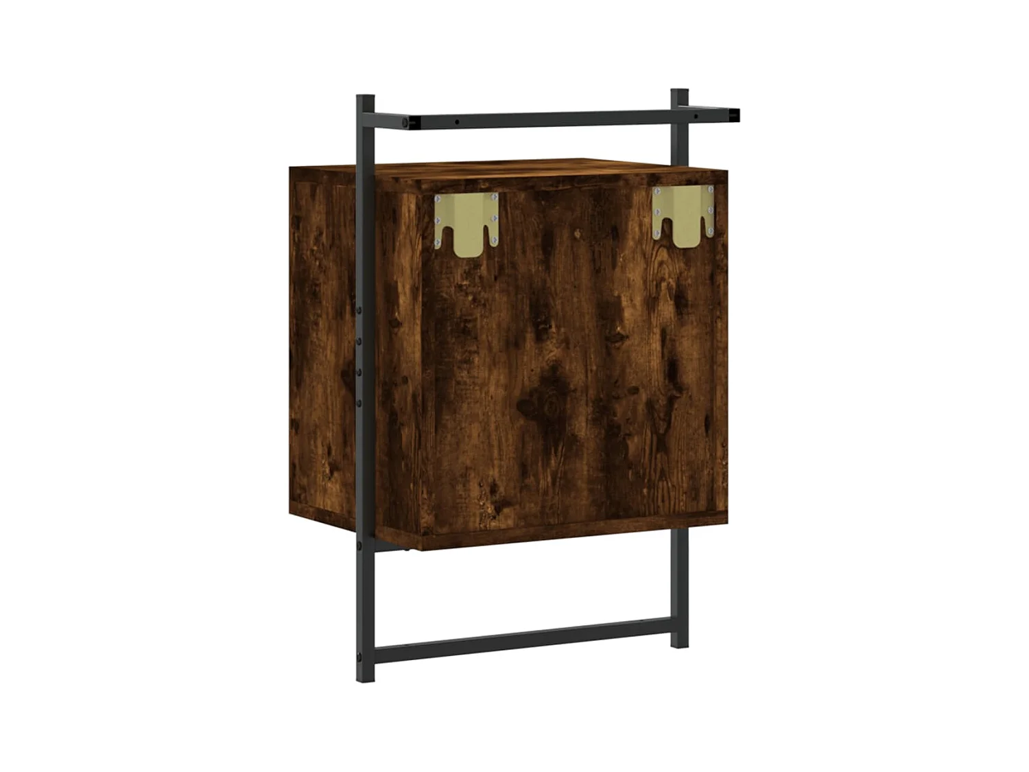 Table de chevet murale 2 pcs chêne fumé 40x30x61 cm