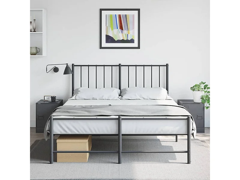 Nachtkastjes 2 stuks antraciet 34,5x39x44 cm staal