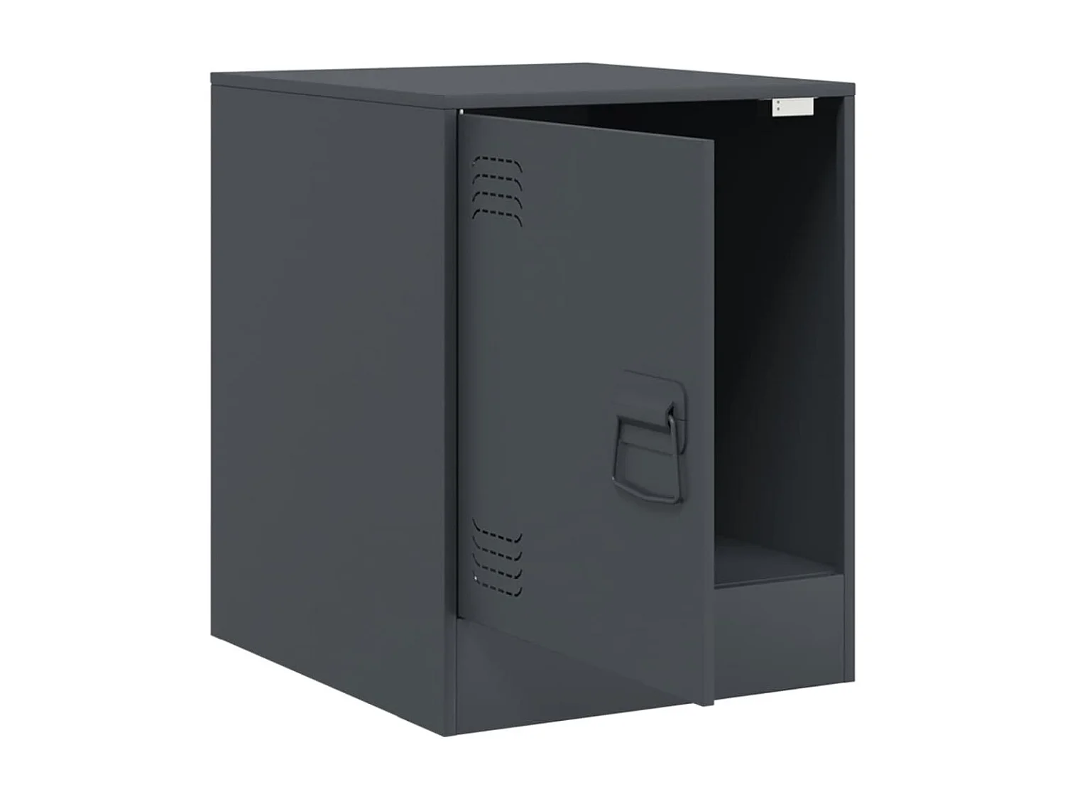 Tables de chevet 2 pcs anthracite 34,5x39x44 cm acier