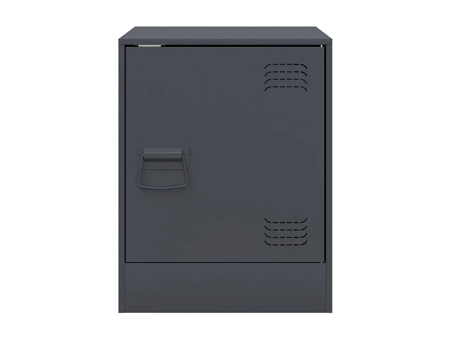 Nachtkastjes 2 stuks antraciet 34,5x39x44 cm staal