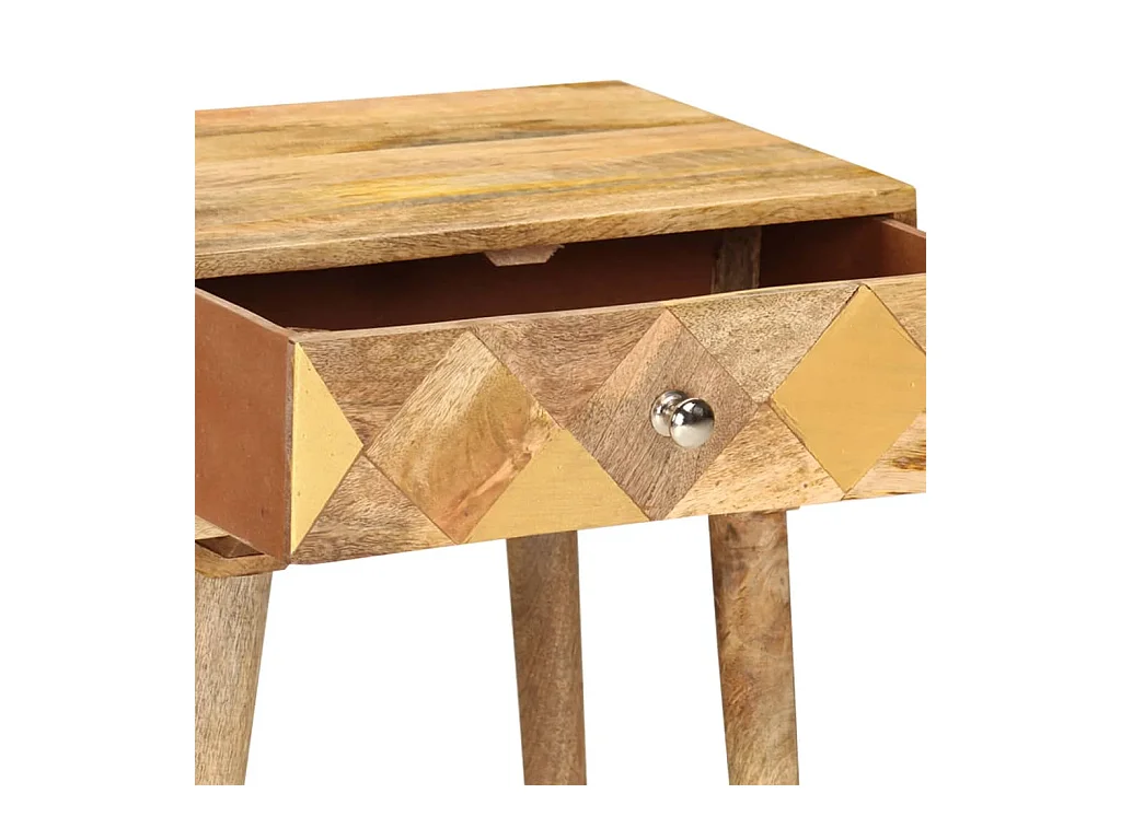 Nachtkastje 43 x 30 x 58 cm Massief mangohout