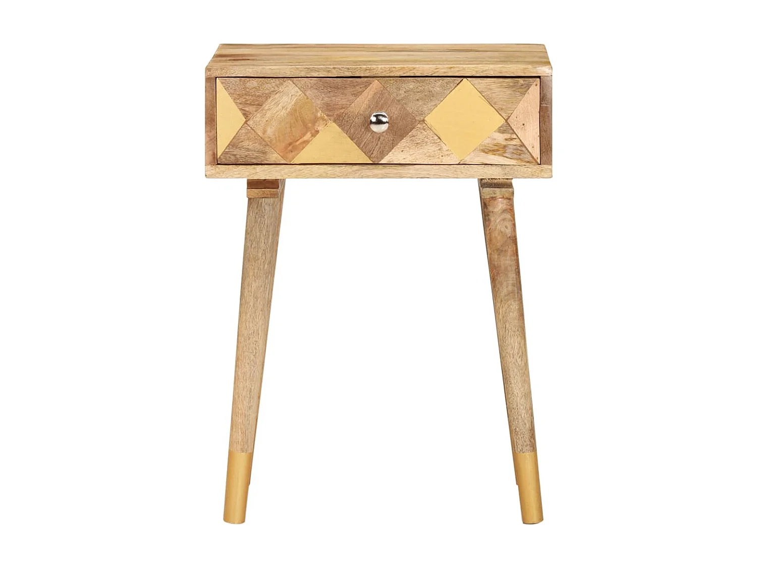 Comodino 43 x 30 x 58 cm Legno massello di mango