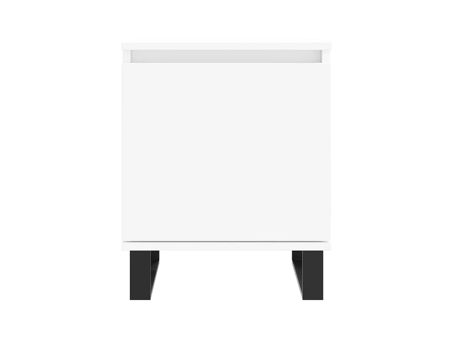 Tables de chevet 2 pcs blanc 40x30x50 cm bois d'ingénierie