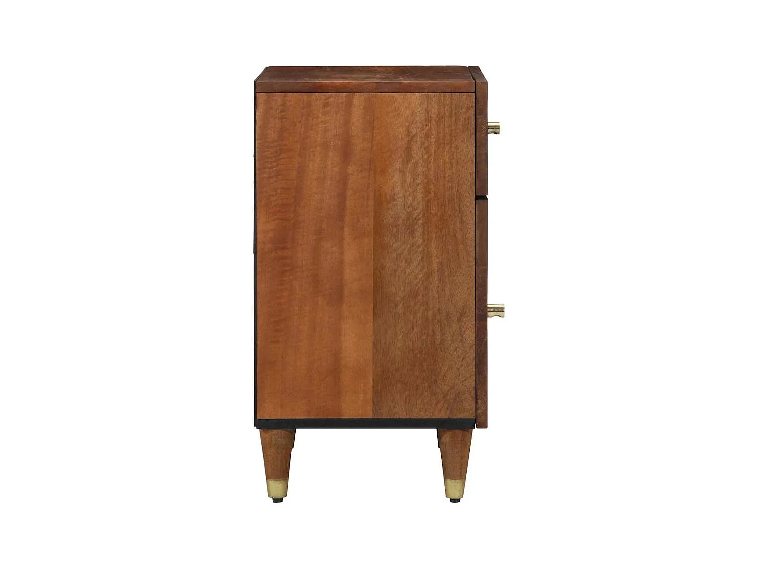 Comodino color miele in legno massello 50 x 33 x 60 cm resistente