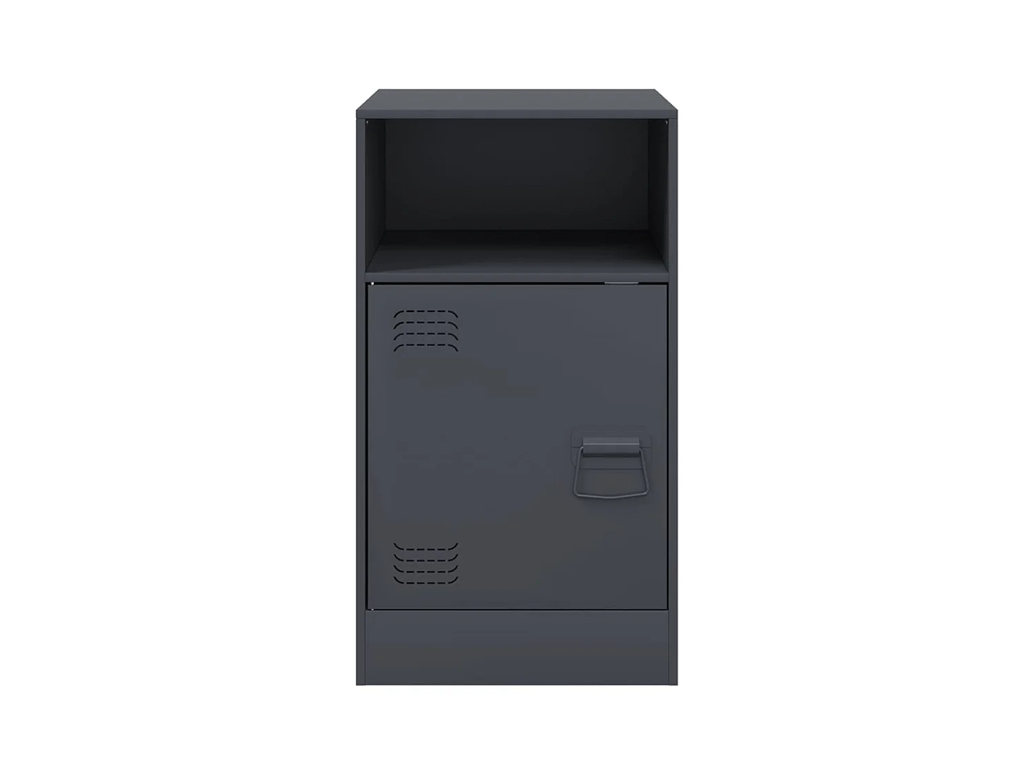 Tables de chevet 2 pcs anthracite 34,5x39x62 cm acier