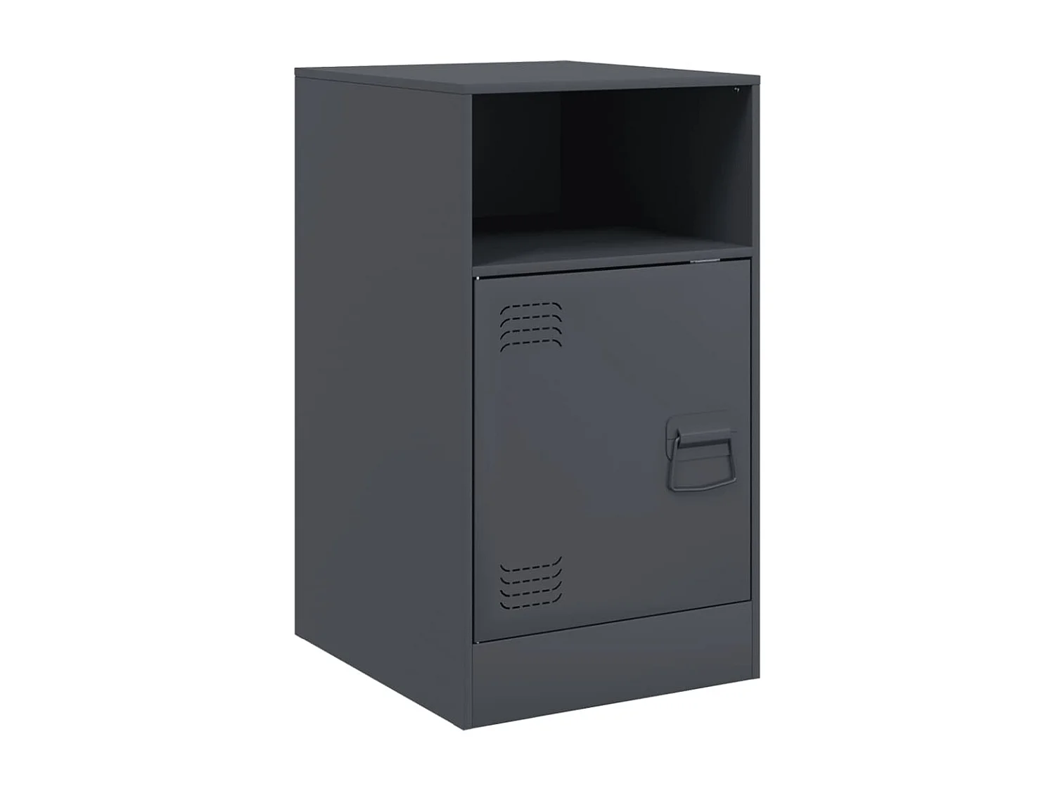 Tables de chevet 2 pcs anthracite 34,5x39x62 cm acier