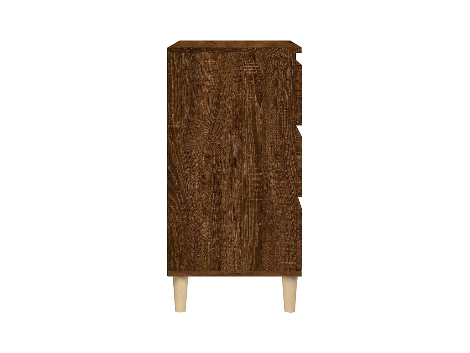 Table de chevet chêne marron 40x35x70 cm bois d'ingénierie