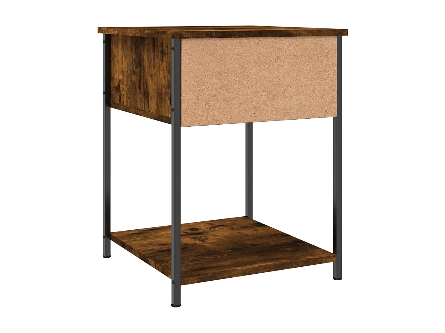 Nachtkastje van gerookt eikenhout 44x45x58 cm bewerkt hout