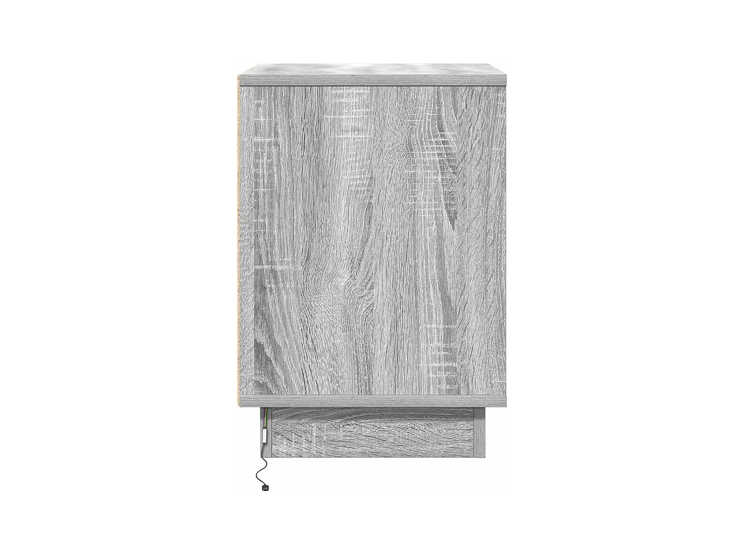 Nachtkastjes met LED-verlichting 2 stuks Sonoma Grey 39x34,5x50 cm