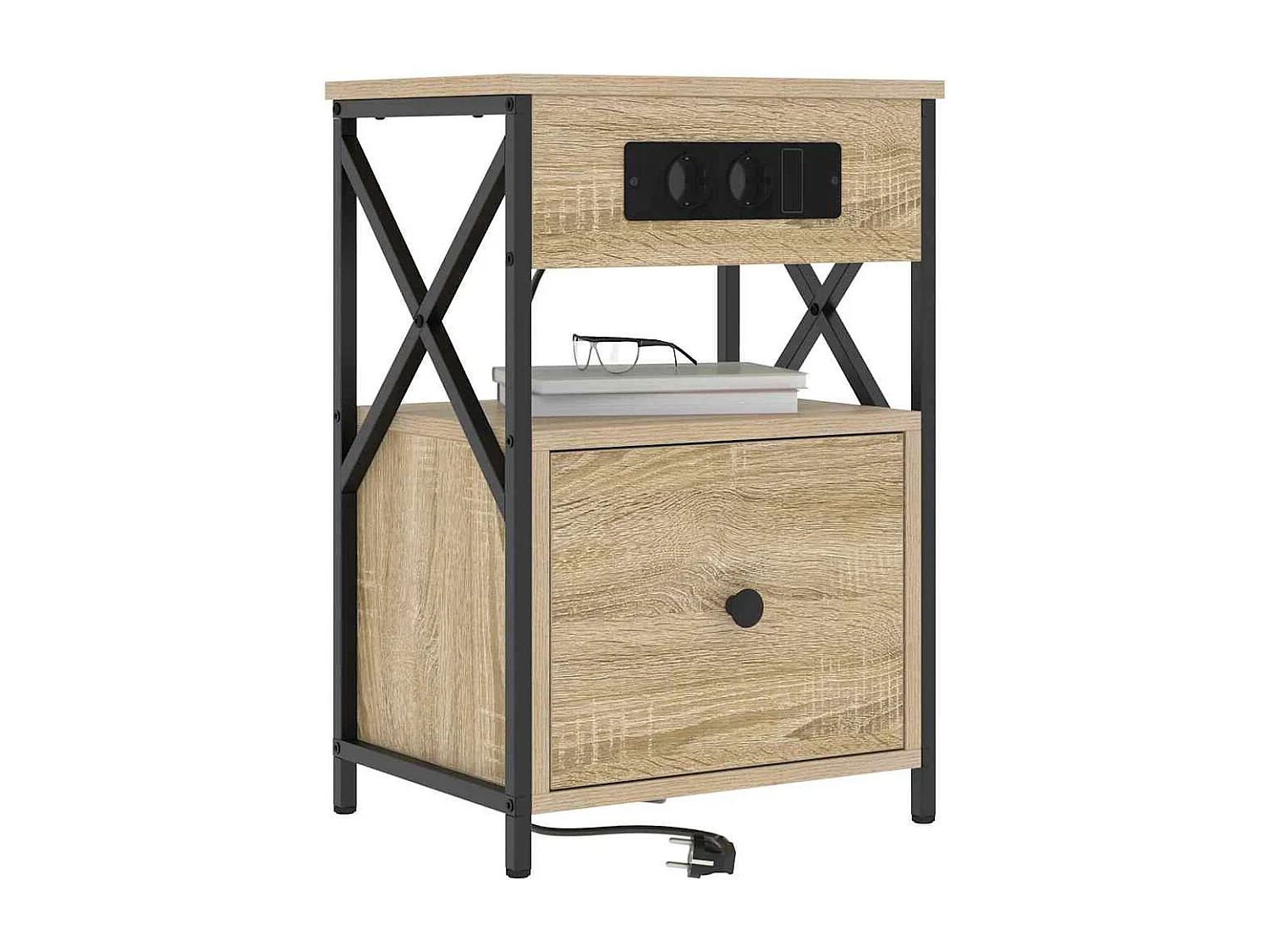 Armoires de chevet 2 pcs Chêne sonoma 40 x 31 x 60 cm