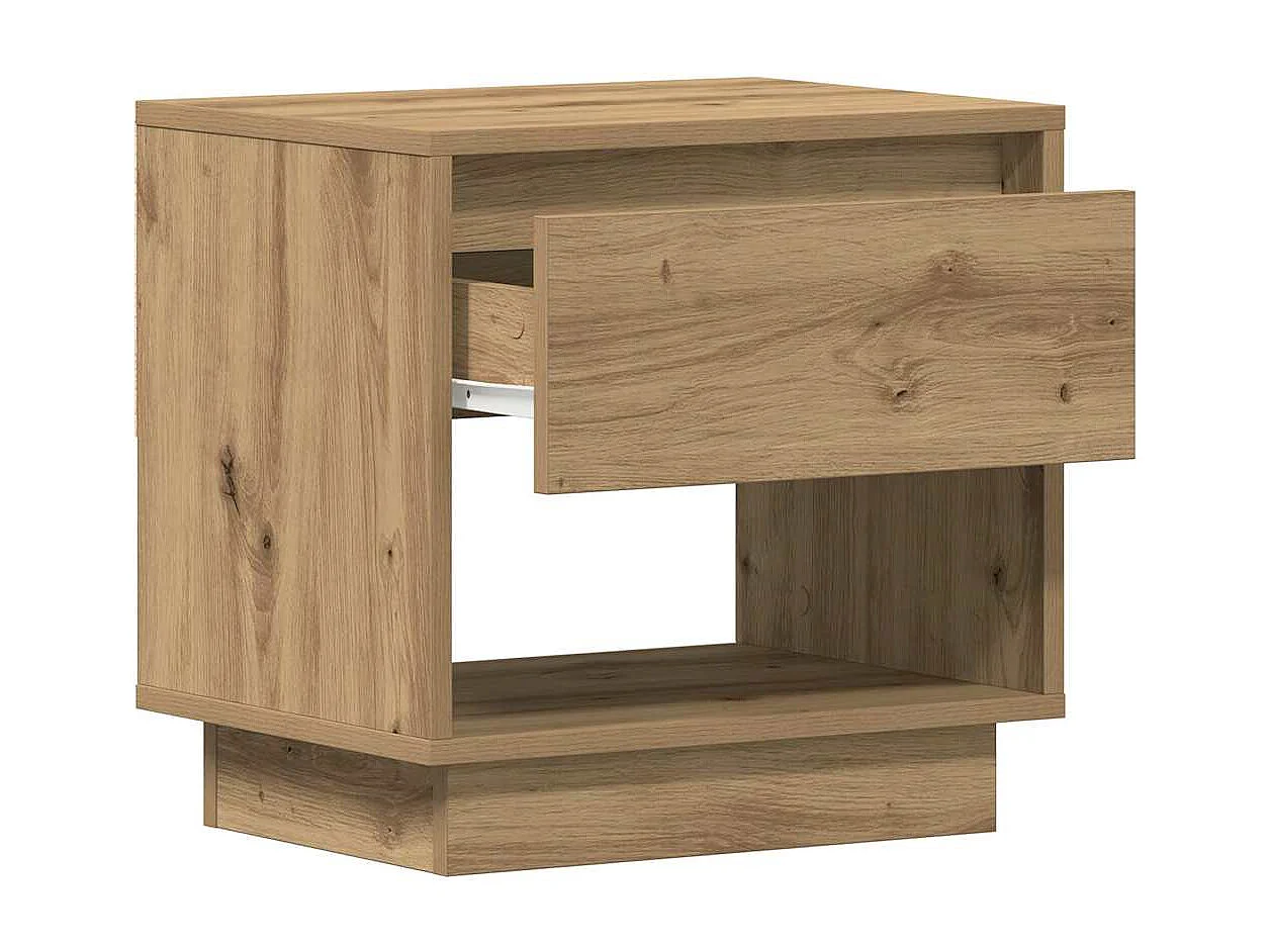 Cabinet de chevet 2 pcs Chêne Artisan 45x34x47 cm Bois d'ingénierie