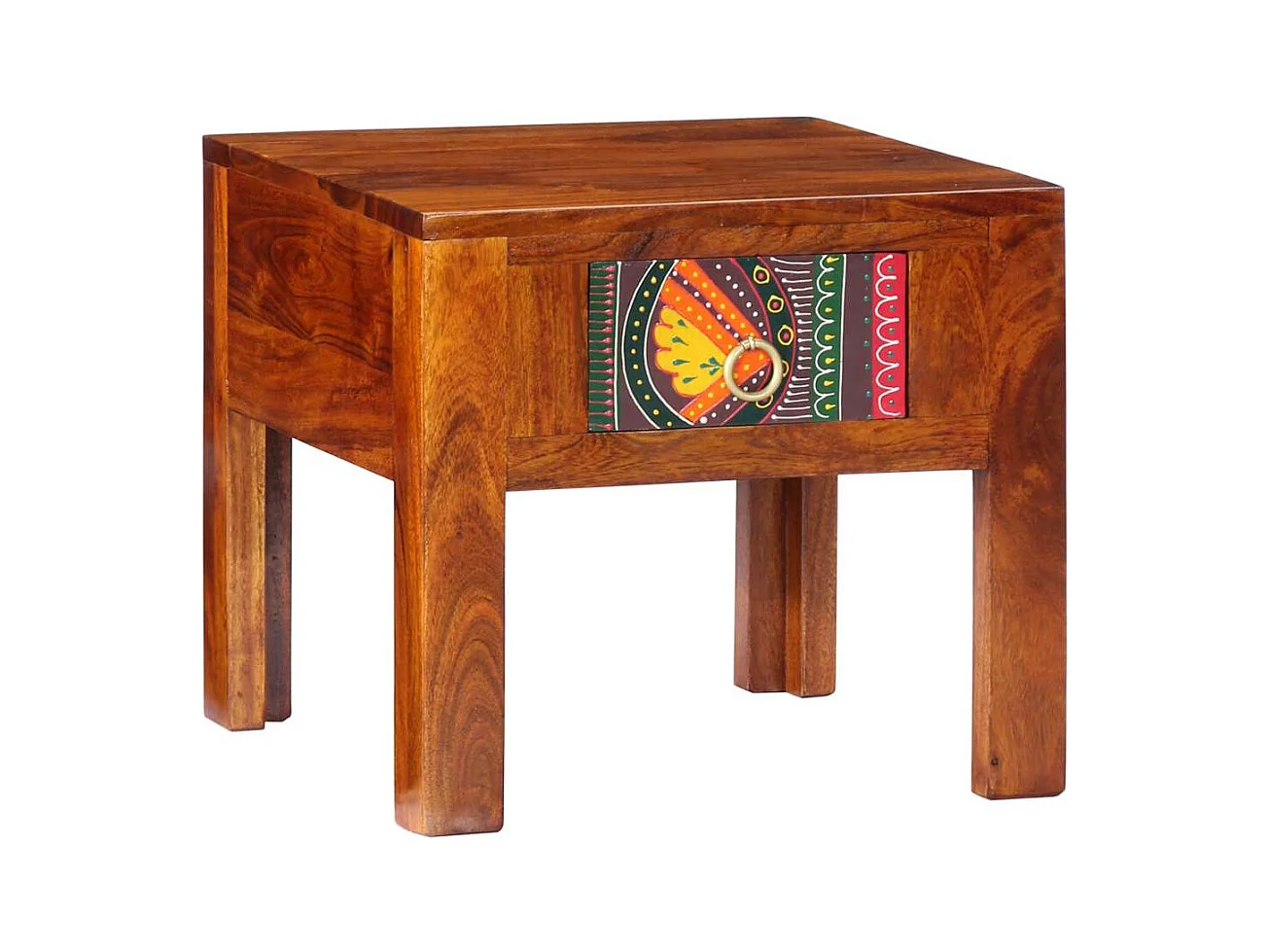 Table de chevet 40x40x36 cm bois d'acacia massif