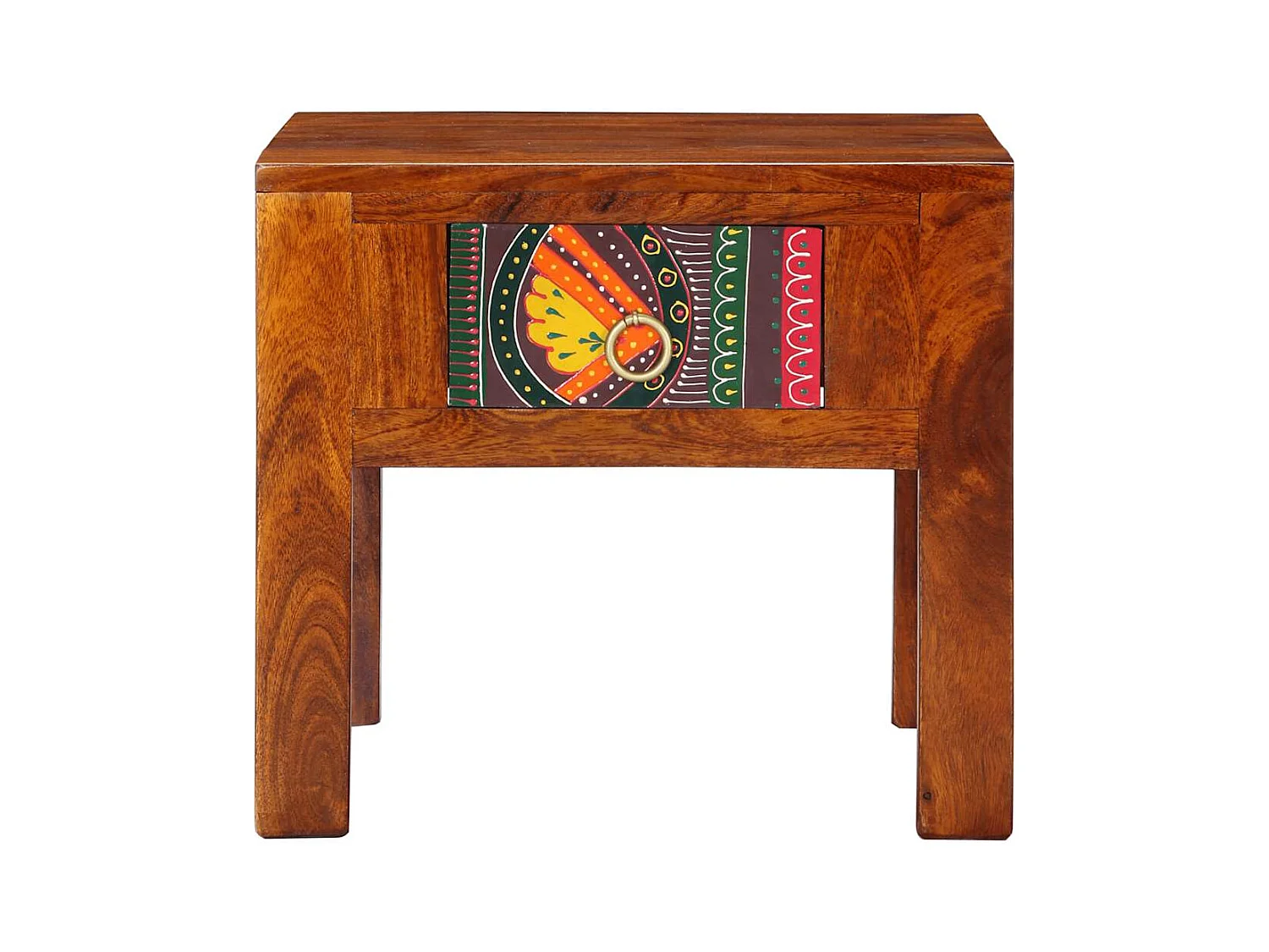 Table de chevet 40x40x36 cm bois d'acacia massif