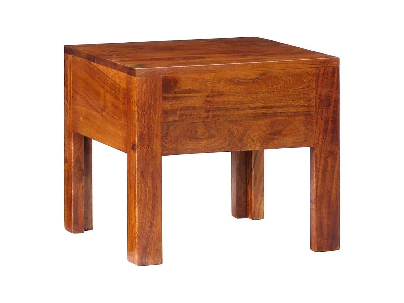 Table de chevet 40x40x36 cm bois d'acacia massif