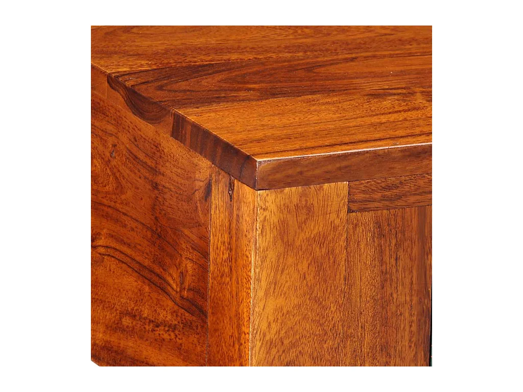 Table de chevet 40x40x36 cm bois d'acacia massif