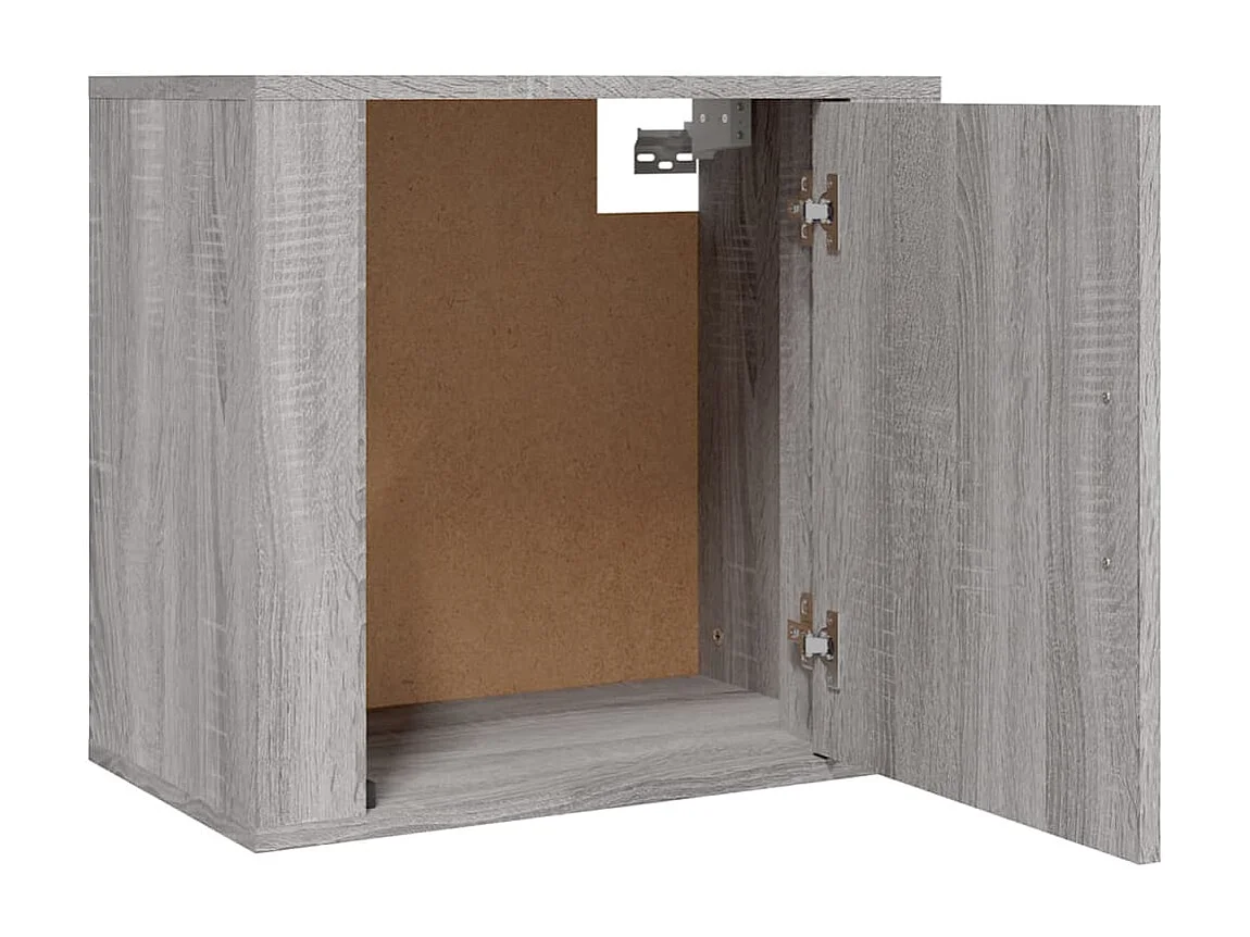 Table de chevet murale Sonoma gris 50x30x47 cm