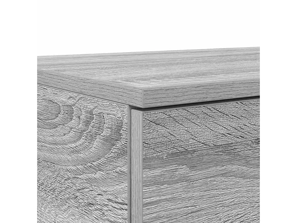 Tiroirs de lit Gris Sonoma 160x36,5x16,5 cm en Bois d'ingénierie