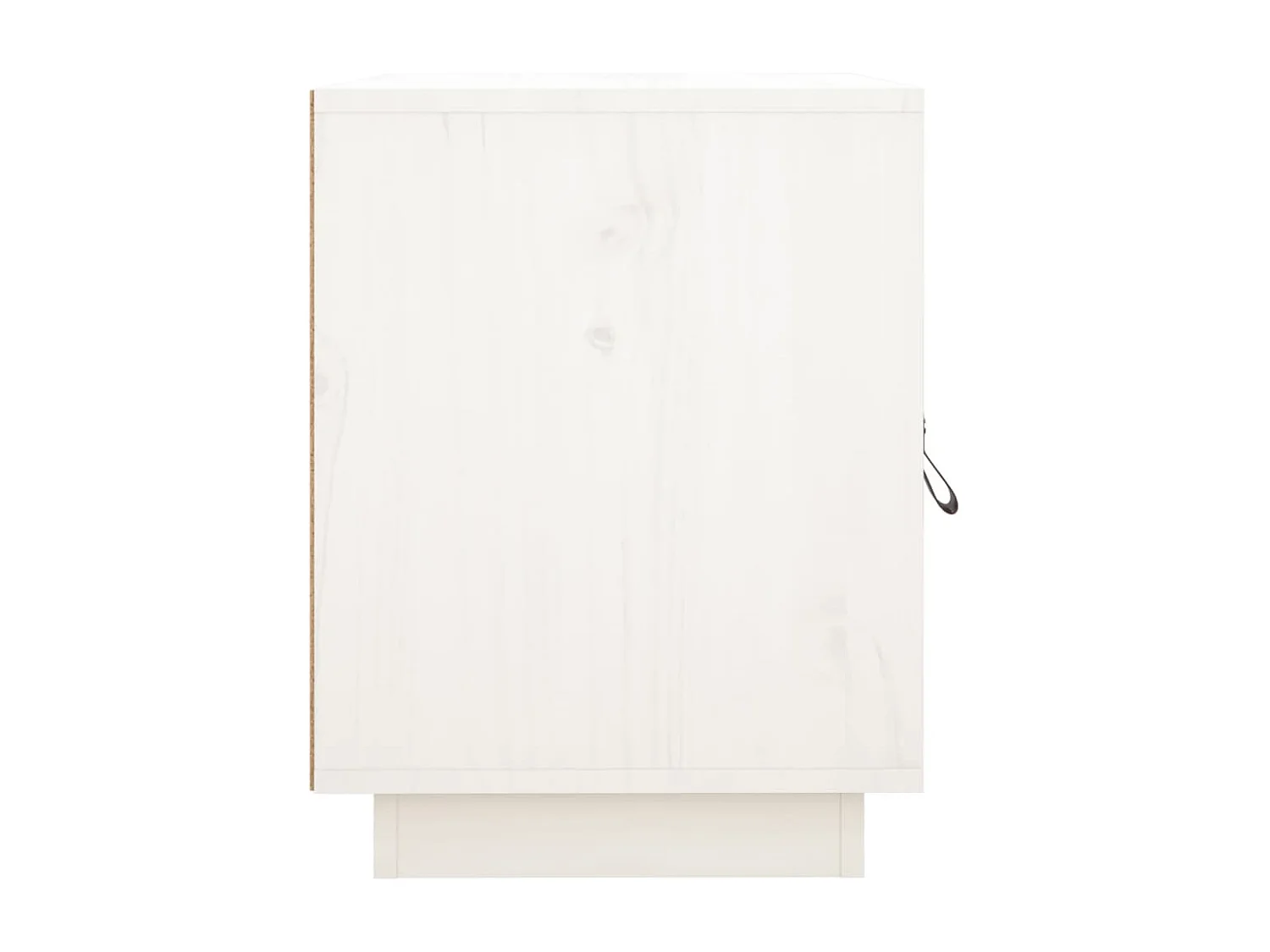 Table de chevet Blanc 40x34x45 cm Bois de pin massif