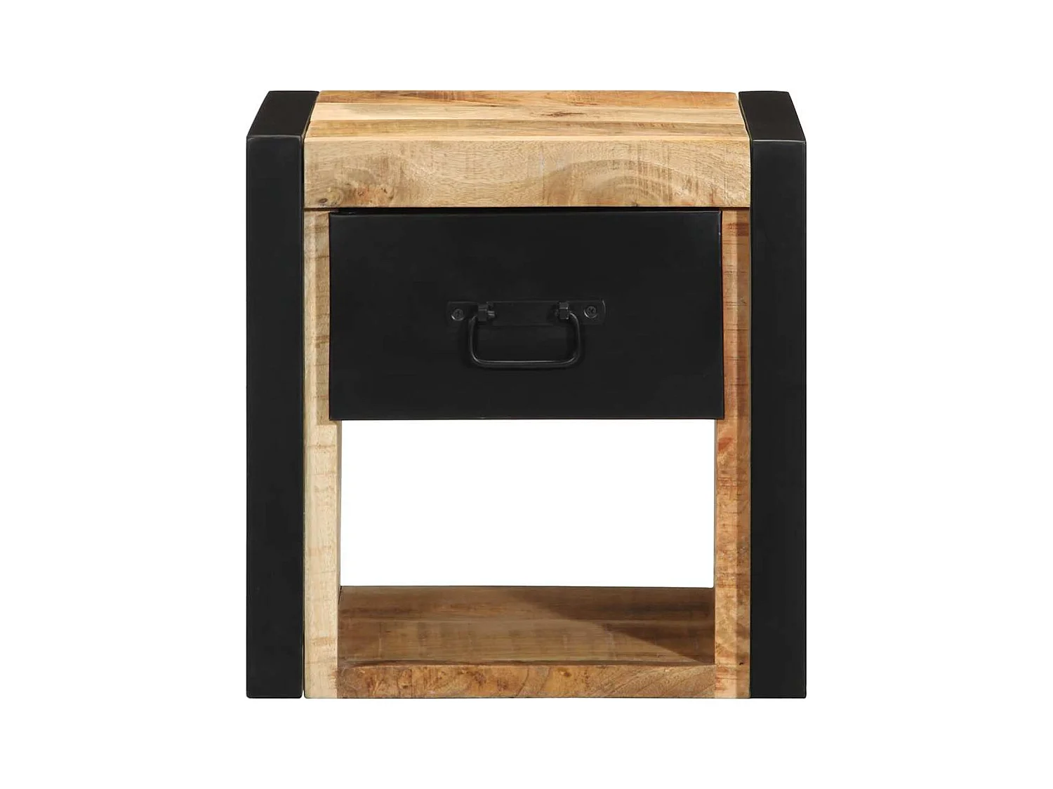 Table de chevet 40x35x40 cm bois brut massif de manguier