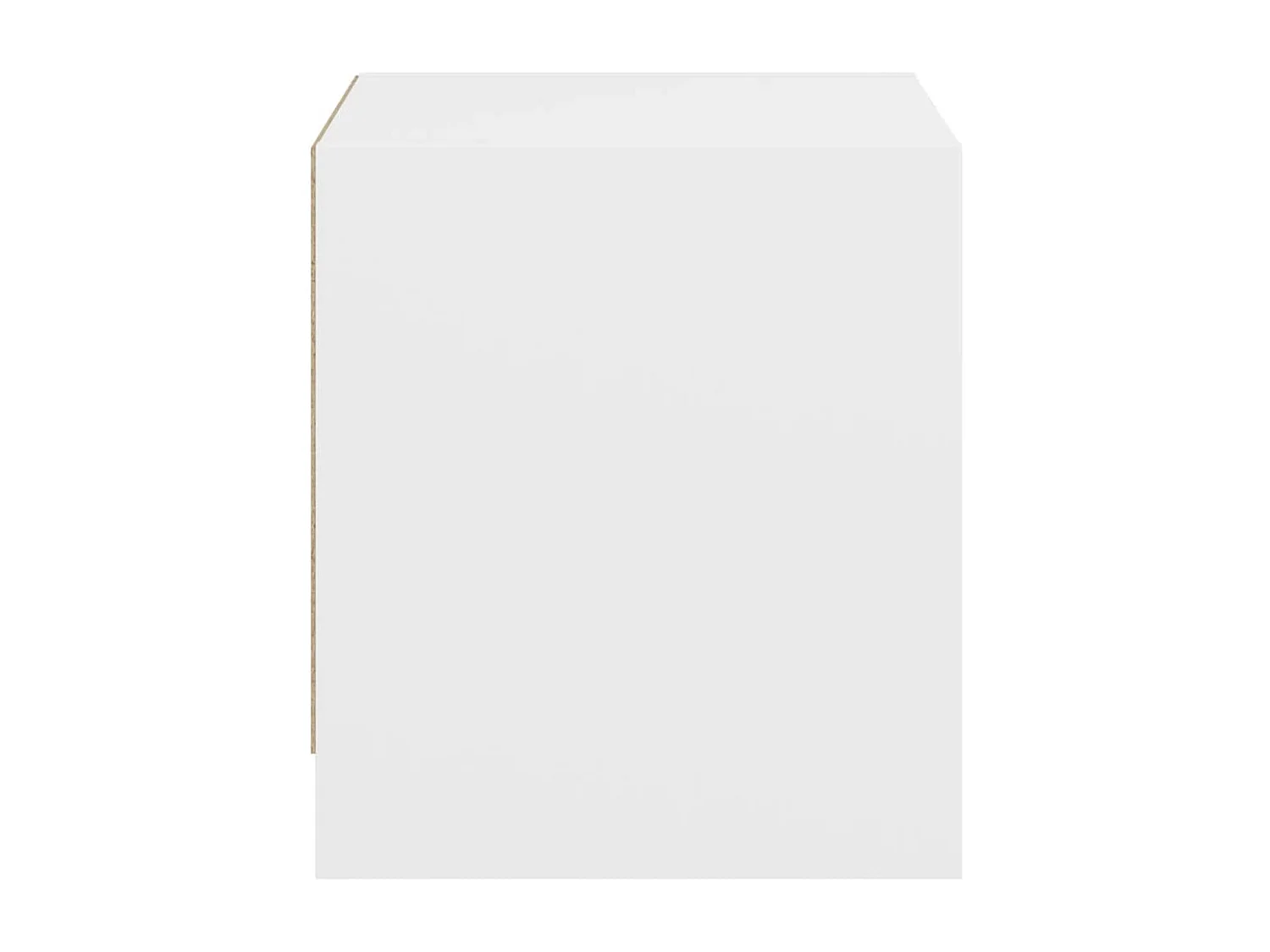 Tables de chevet avec portes en verre 2 pcs blanc 35x37x42 cm