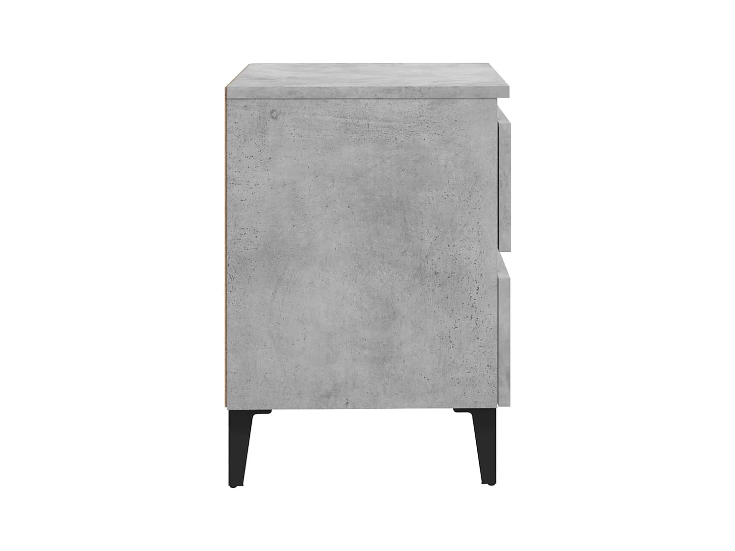 Comodini 2 pezzi grigio cemento 40x35x50 cm in legno ingegnerizzato