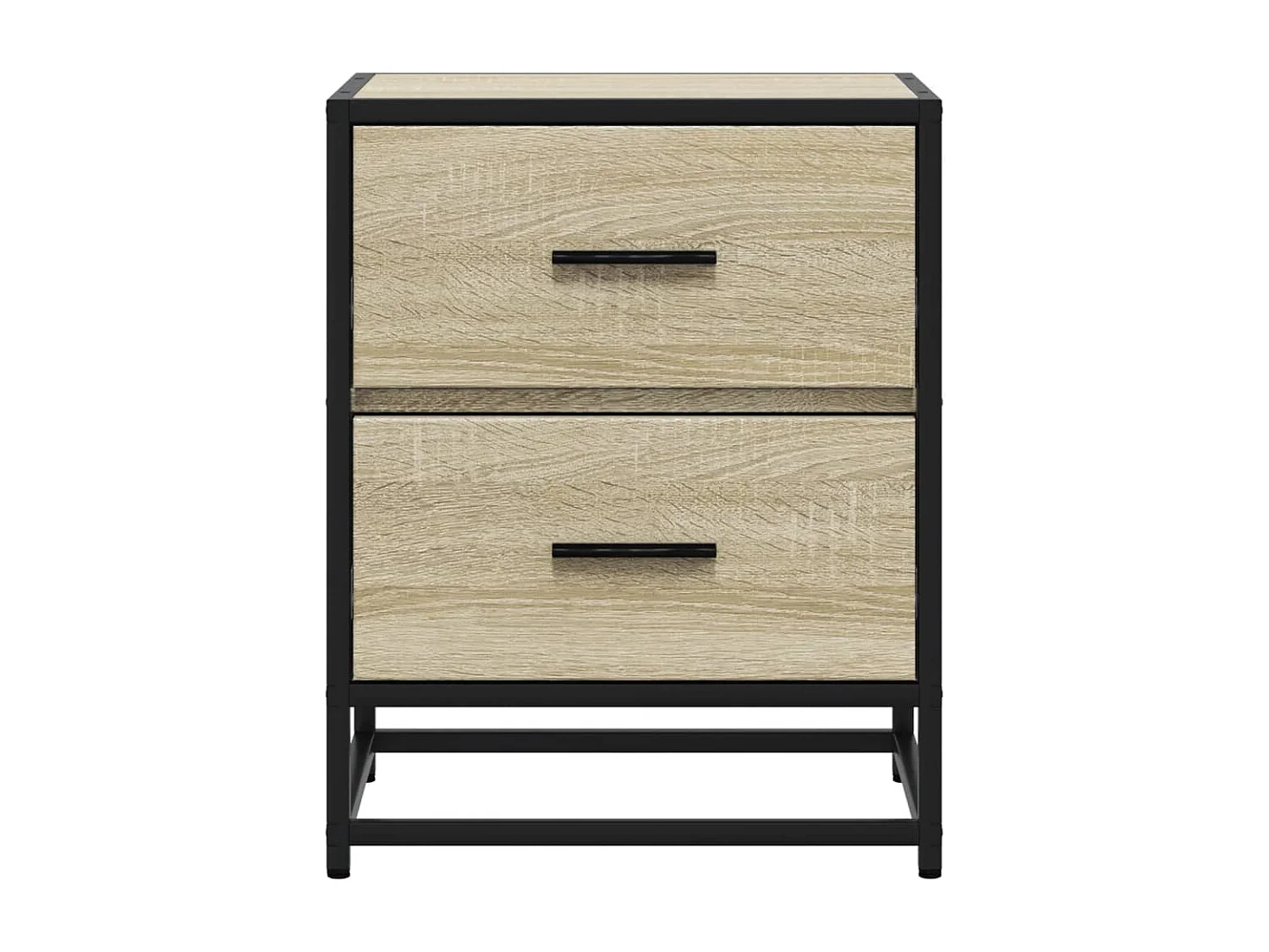 Mesitas de noche 2 piezas roble sonoma 40x31x50 cm madera de ingeniería