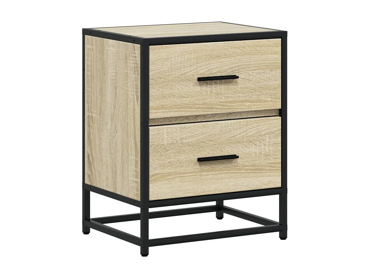 Mesitas de noche 2 piezas roble sonoma 40x31x50 cm madera de ingeniería