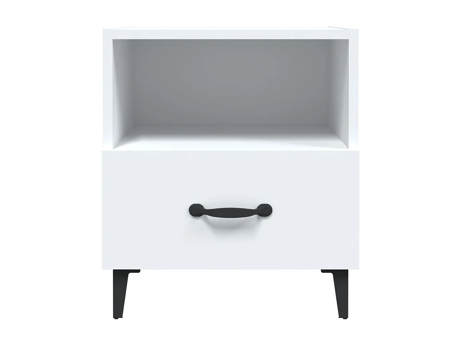 Table de chevet Blanc Bois d'ingénierie