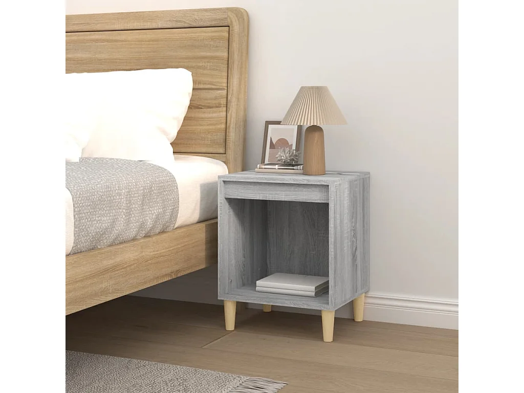 Table de chevet Sonoma gris 40x35x50 cm