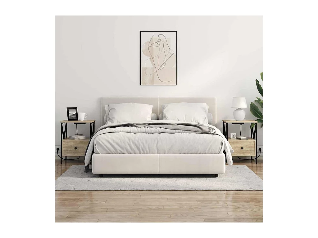 Cabinet de chevet avec tiroir Chêne sonoma 41.5 x 40.5 x 55 cm