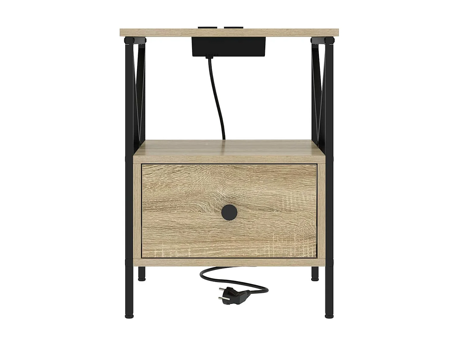 Cabinet de chevet avec tiroir Chêne sonoma 41.5 x 40.5 x 55 cm