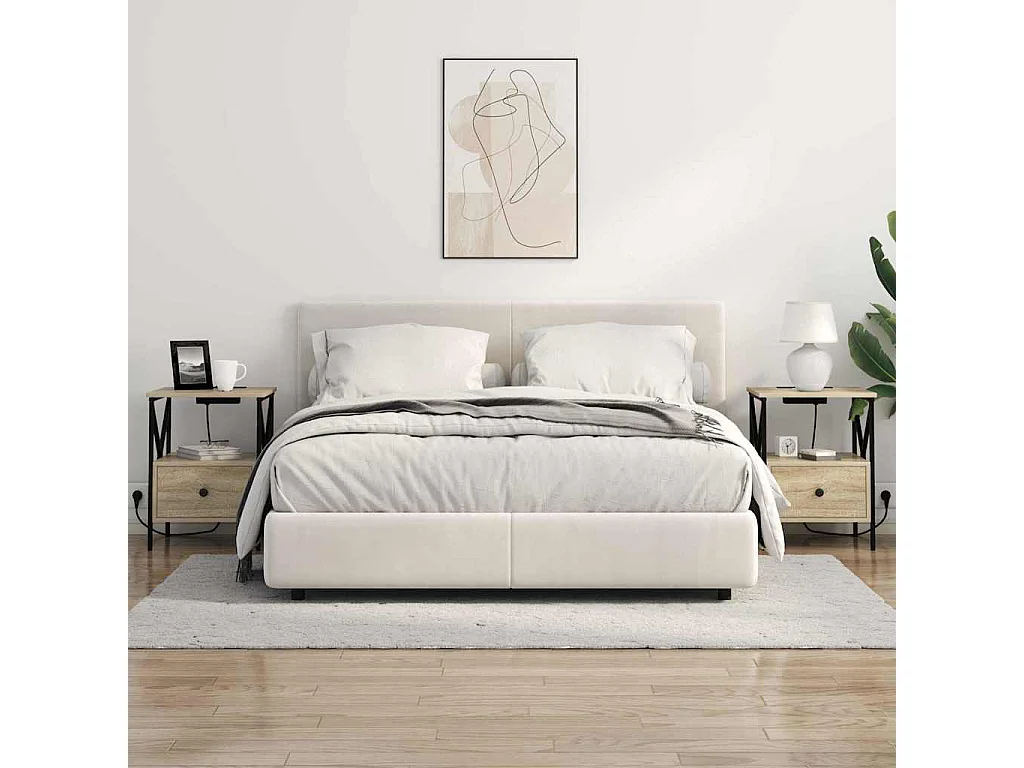 Nachtkastje met lade Sonoma eiken 41,5 x 40,5 x 55 cm