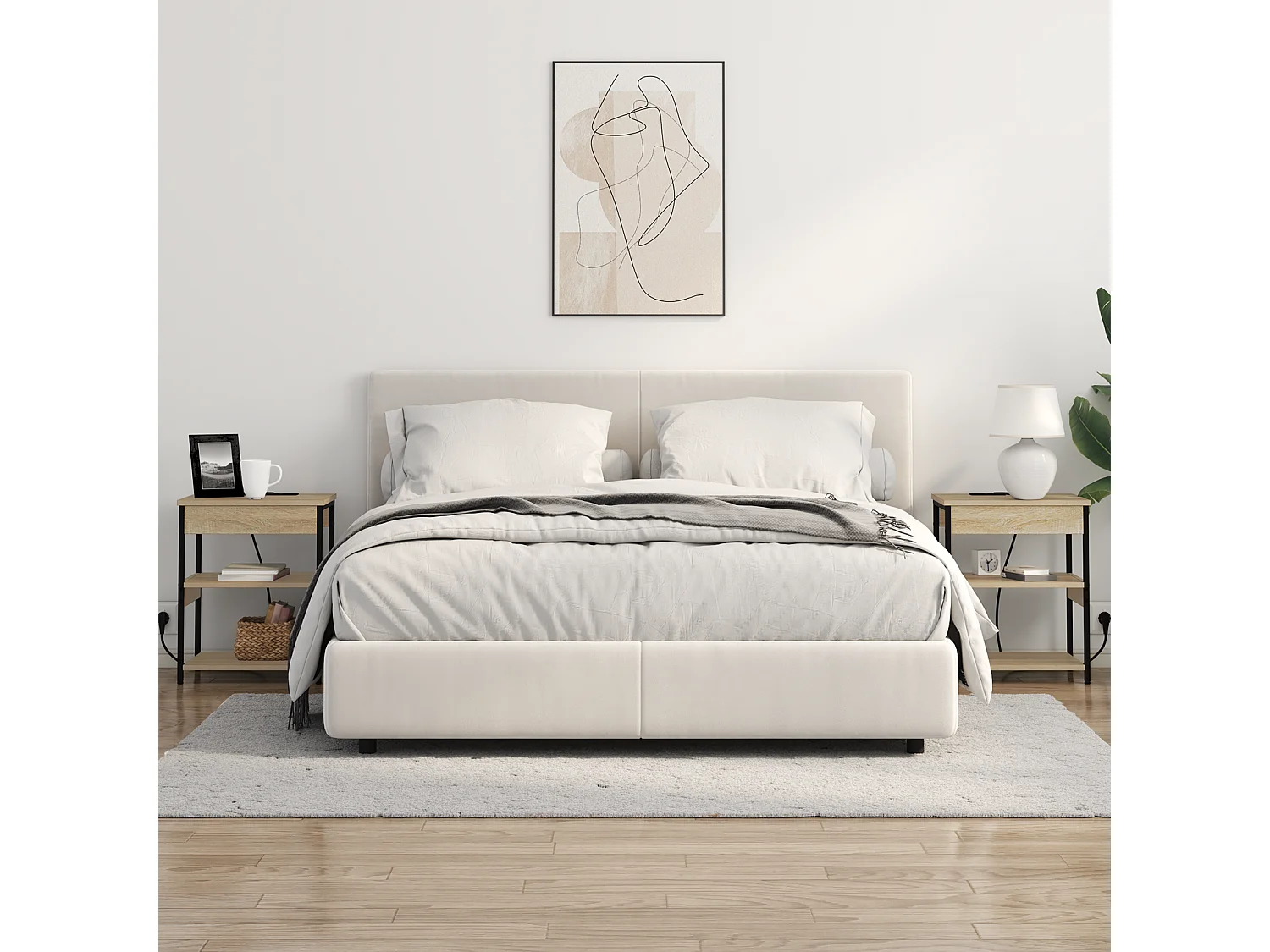 Nachtkastje Sonoma eiken 41 x 31 x 51 cm