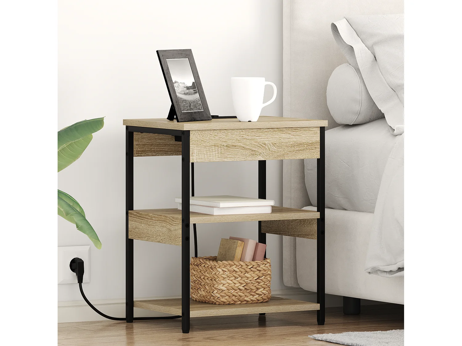 Cabinet de chevet Chêne sonoma 41 x 31 x 51 cm