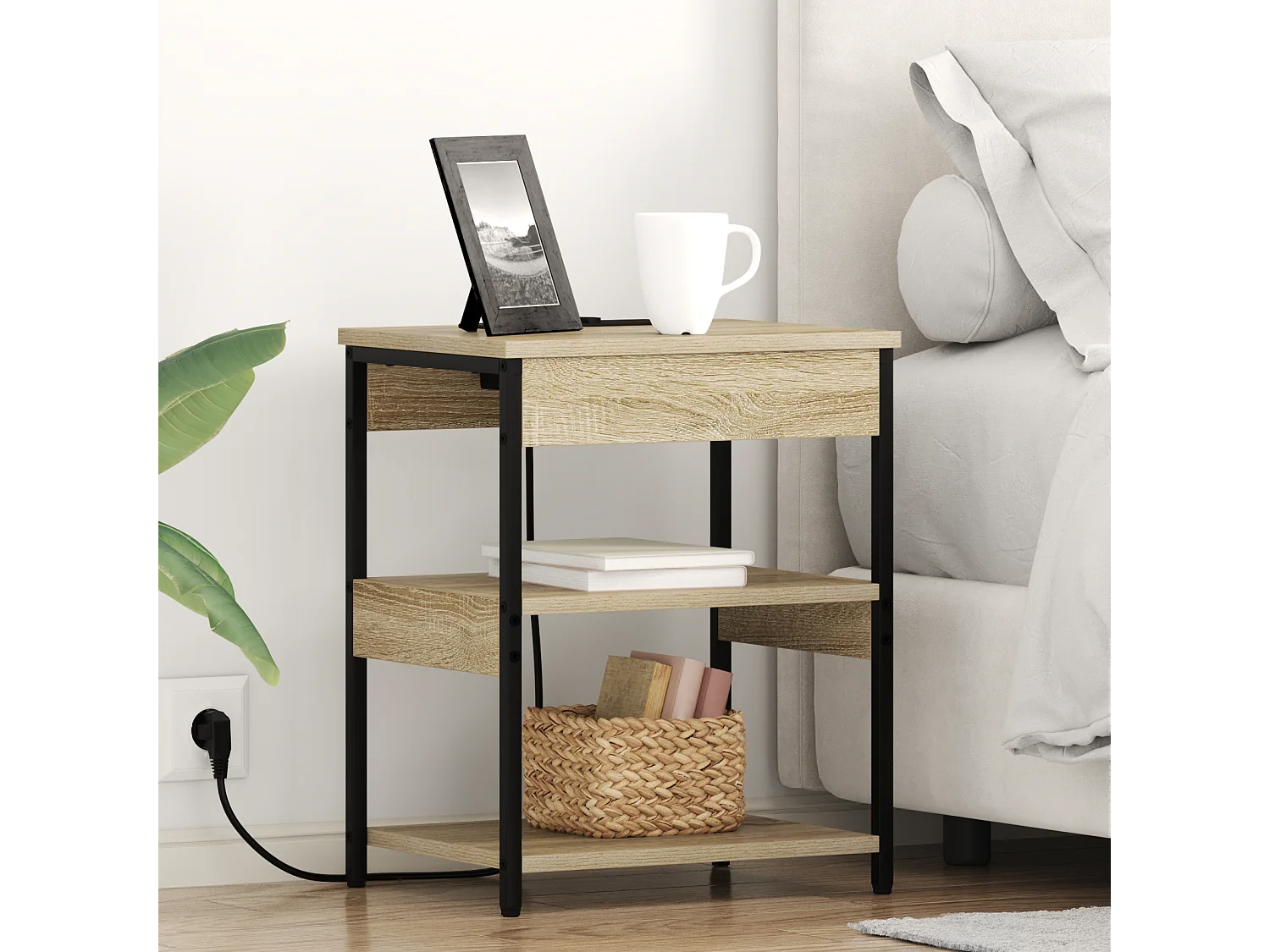 Cabinet de chevet Chêne sonoma 41 x 31 x 51 cm