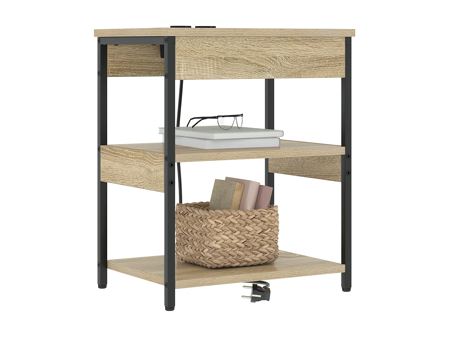 Cabinet de chevet Chêne sonoma 41 x 31 x 51 cm